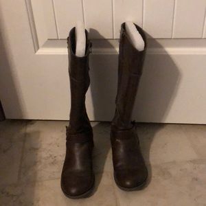brown girls boots